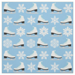 Jul för för blåttfigurskridskor och snöflingor tyg