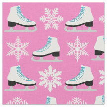 Jul för för rosafigurskridskor och snöflingor