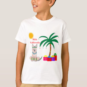 Jul för hawaiibo för Germman herdehund T Shirt
