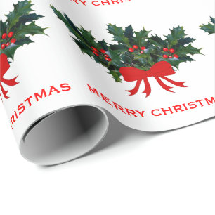 Jul för helgdag för röd grön järnekpilbåge e presentpapper