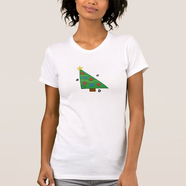 Jul för höger triangel för PythagoreanTheorem Tröja (Framsida)