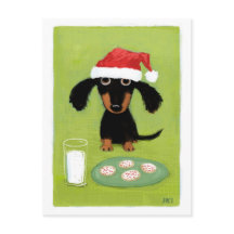 Jul för hund för Wiener för taxSanta helgdag rolig