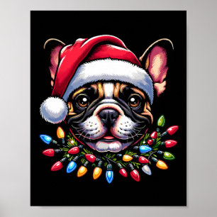 Jul för hundägare män kvinnor Favorit fransk bulld Poster