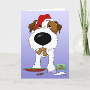 Jul för jackRussell Terrier Helgkort