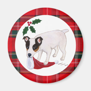 Jul för jackRussell Terrier Magnet