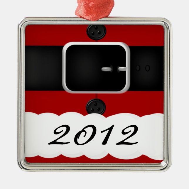 Jul för jultomtenkostympersonlig julgransprydnad metall (Framsidan)