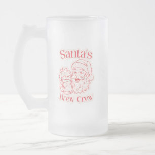 Jul för jultomtens Brew Crew Frostat Ölglas