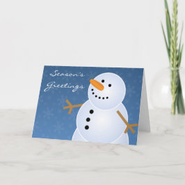 Jul för klassikerhelgdagsnögubbe helgkort