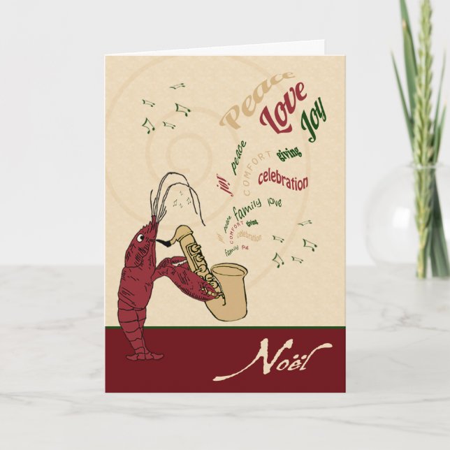 Jul för kräftorhummerJazz Helgkort (Framsida)