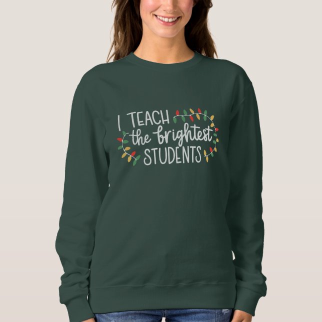 Jul för lärare Jag undervisar de mest lysande stud T Shirt (Framsida)