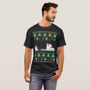 Jul för lastbilsförare för Santa T Shirt
