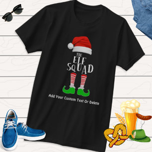 Jul för matchningsgruppen för Elf-kvadratfamiljen T Shirt