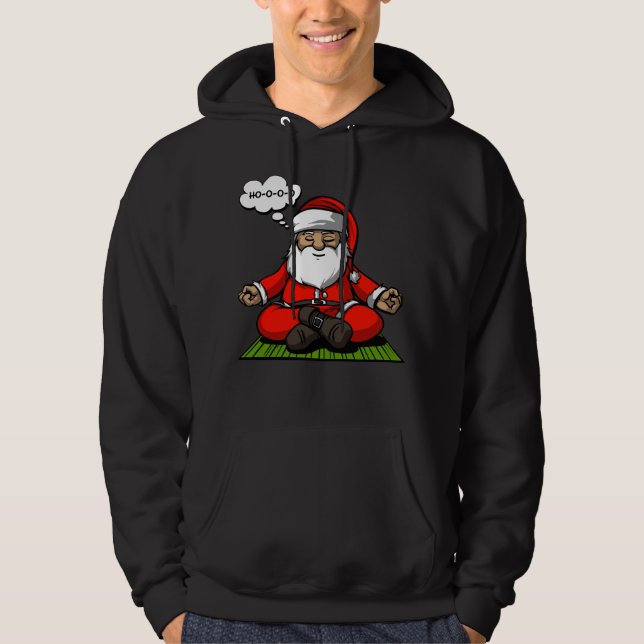 Jul för meditation för Santa ZenYoga Hoodie (Framsida)