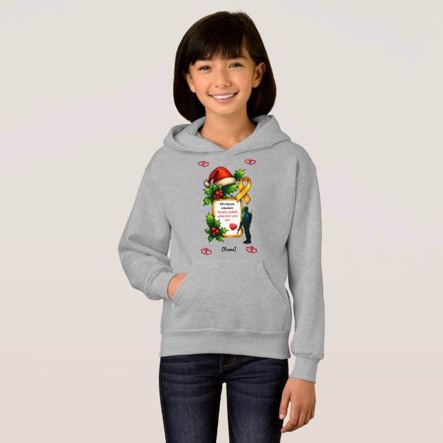 Jul för militärfamiljer – jul t shirt (Hel framsida)