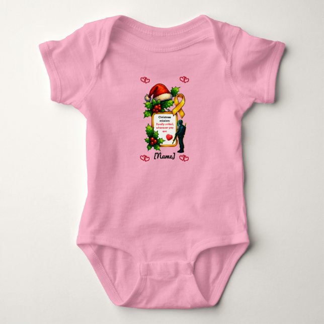 Jul för militärfamiljer – julstämning t shirt (Framsida)