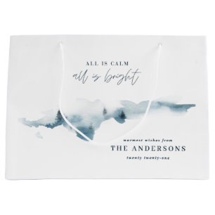 Jul för personlig för vattenfärgskog minsta