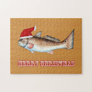 Jul för RedfishSanta hatt Pussel