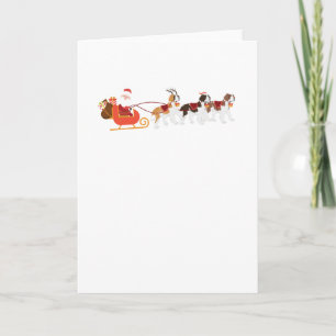 Jul för ren för jultomtenSt Bernard hund Kort