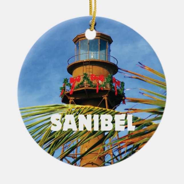Jul för Sanibel öfyr Julgransprydnad Keramik (Framsidan)