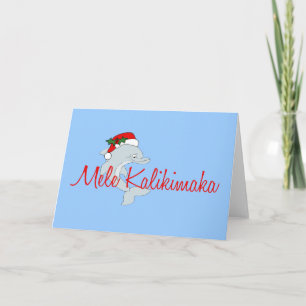 Jul för Santa delfinhawaiibo Helgkort