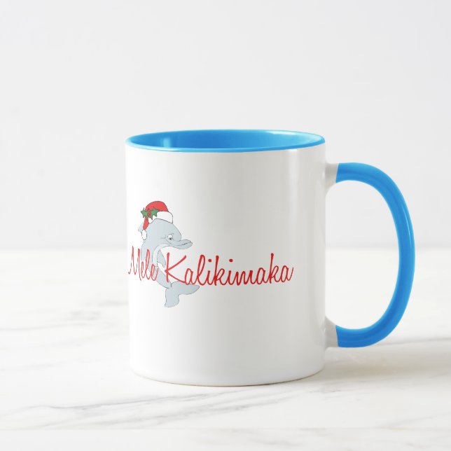 Jul för Santa delfinhawaiibo Mugg (Höger)