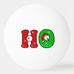 Jul för snögubbe för HOHOHO-jultomtenskratt gul Pingisboll