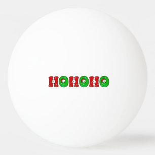 Jul för snögubbe för HOHOHO-jultomtenskratt gul Pingisboll