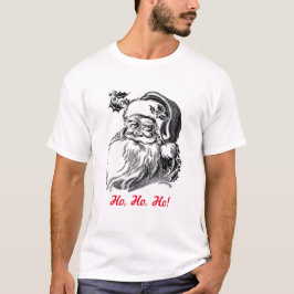Jul för svart vit för vintagejultomten röd tröja