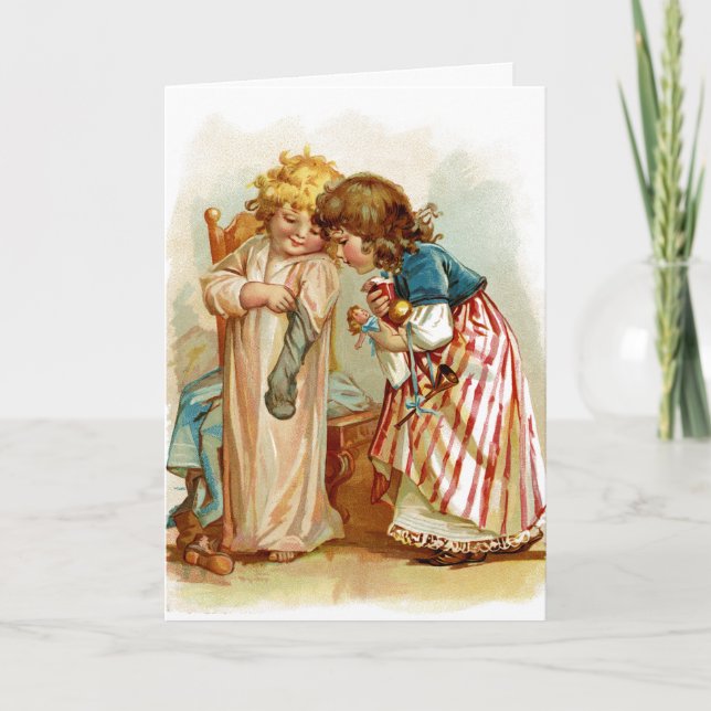 Jul för systrar helgkort (Framsida)