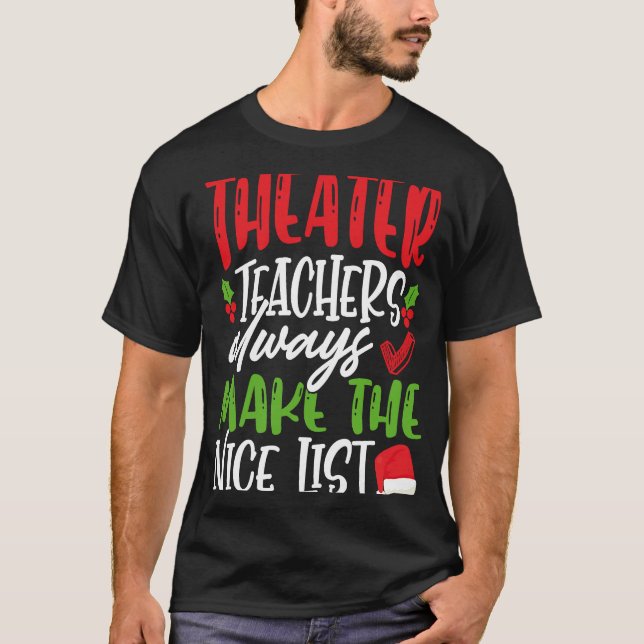 Jul för teaterlärare t shirt (Framsida)