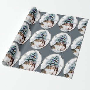 Jul för Trio för Shetland Sheepdog Presentpapper