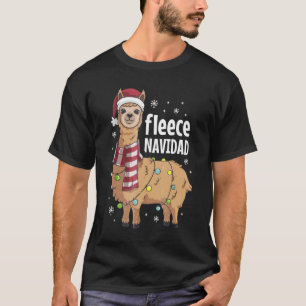 Jul för ullFeliz Navidad rolig gullig Llama T Shirt
