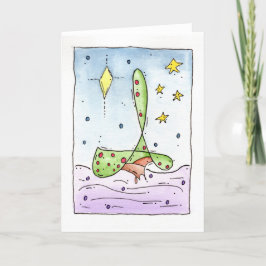 Jul "för utsmyckat träd" helgkort