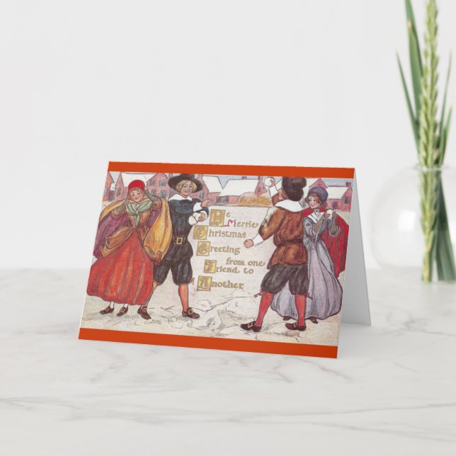 Jul för Ye Merrie Helgkort (Framsida)