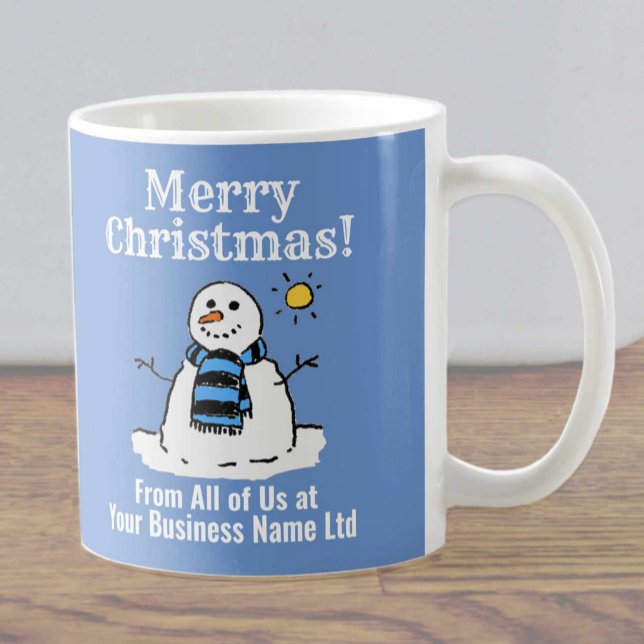 Jul Företagspresent Snöman Design Kaffemugg (Skapare uppladdad)