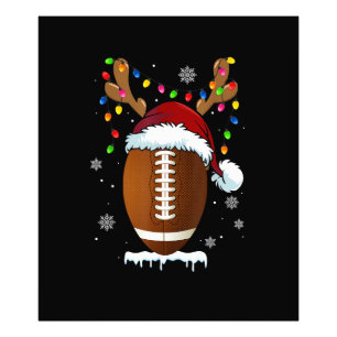 Jul Fotboll Ball Santa Ljusen Roliga Pojkar Mig Fototryck