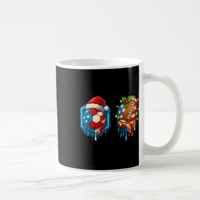 Jul Fotboll Footbyll Dropp Oss Flagga Glass D Kaffemugg (Höger)