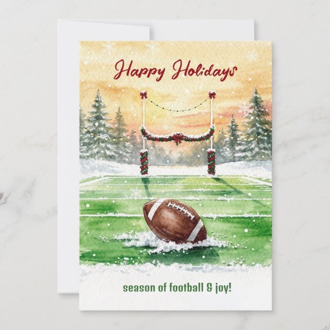 Jul Fotboll Högtidskort Julkort (Framsida)