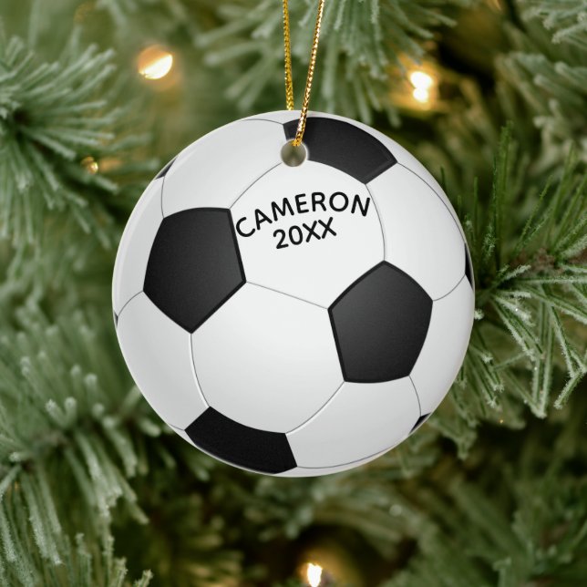 Jul Fotboll och sko Julgransprydnad Keramik (Träd)