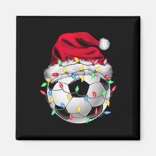 Jul Fotboll Xmas Tomte Sport Hatt Byll Kids B Magnet