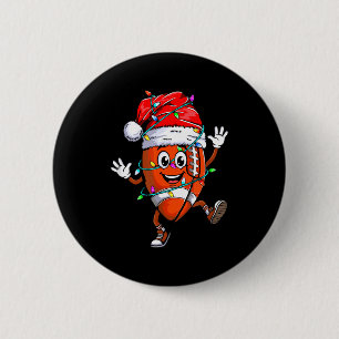Jul Fotbollsspelare Kul Tomte Sport Gåva Mig Knapp