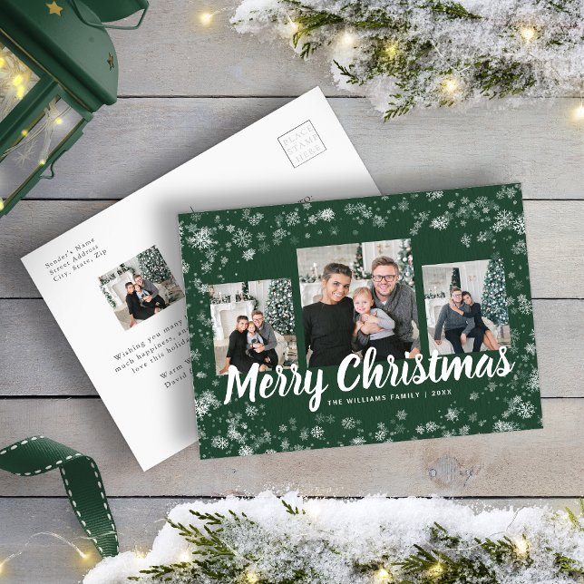 Jul Foto Collage Vykort (Christmas Photo Collage Postcard
)