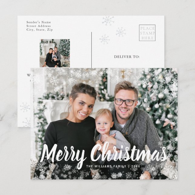 Jul Foto Julkort Vykort (Fram/baksida)