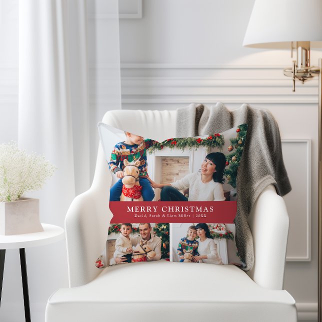 Jul Foto Kastkudde Kudde (Christmas Photo Throw Pillow
)