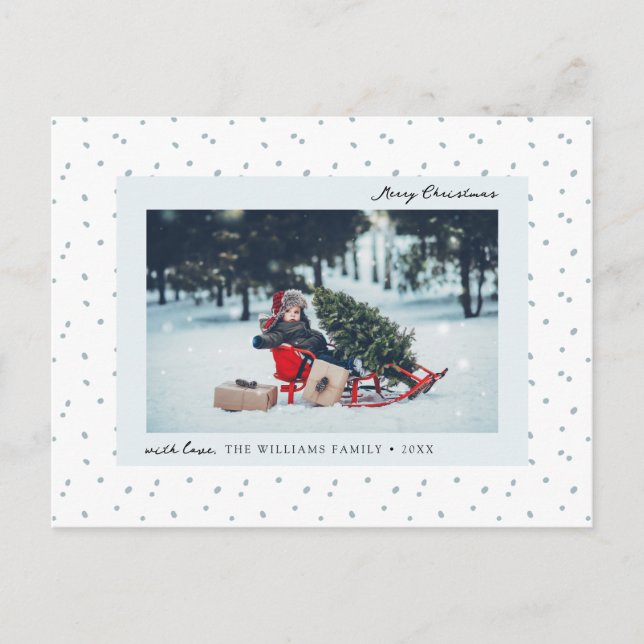 Jul Foto Semestervy Postkort Vykort (Framsida)