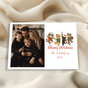 Jul Fotografier Katter Holiday Fest Julkort