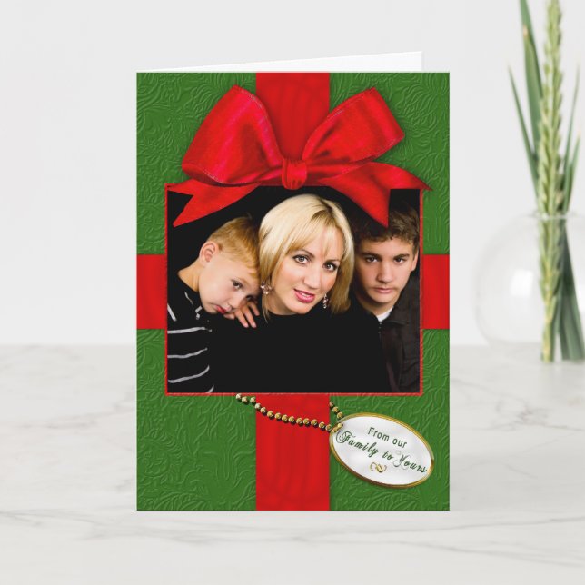 Jul - Fotoinser vår familj till dig - Gått Helgkort (Framsida)