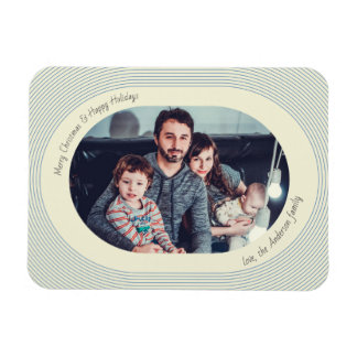 Jul Fotokort Lekfull Design Oval Foto Magnet