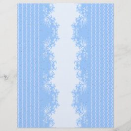 Jul Fraktal Pastell Blå Scrapbookpapper