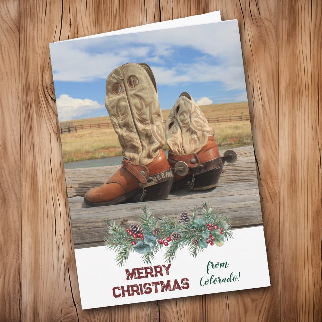 Jul från Colorado Western Boot Helgkort (Skapare uppladdad)